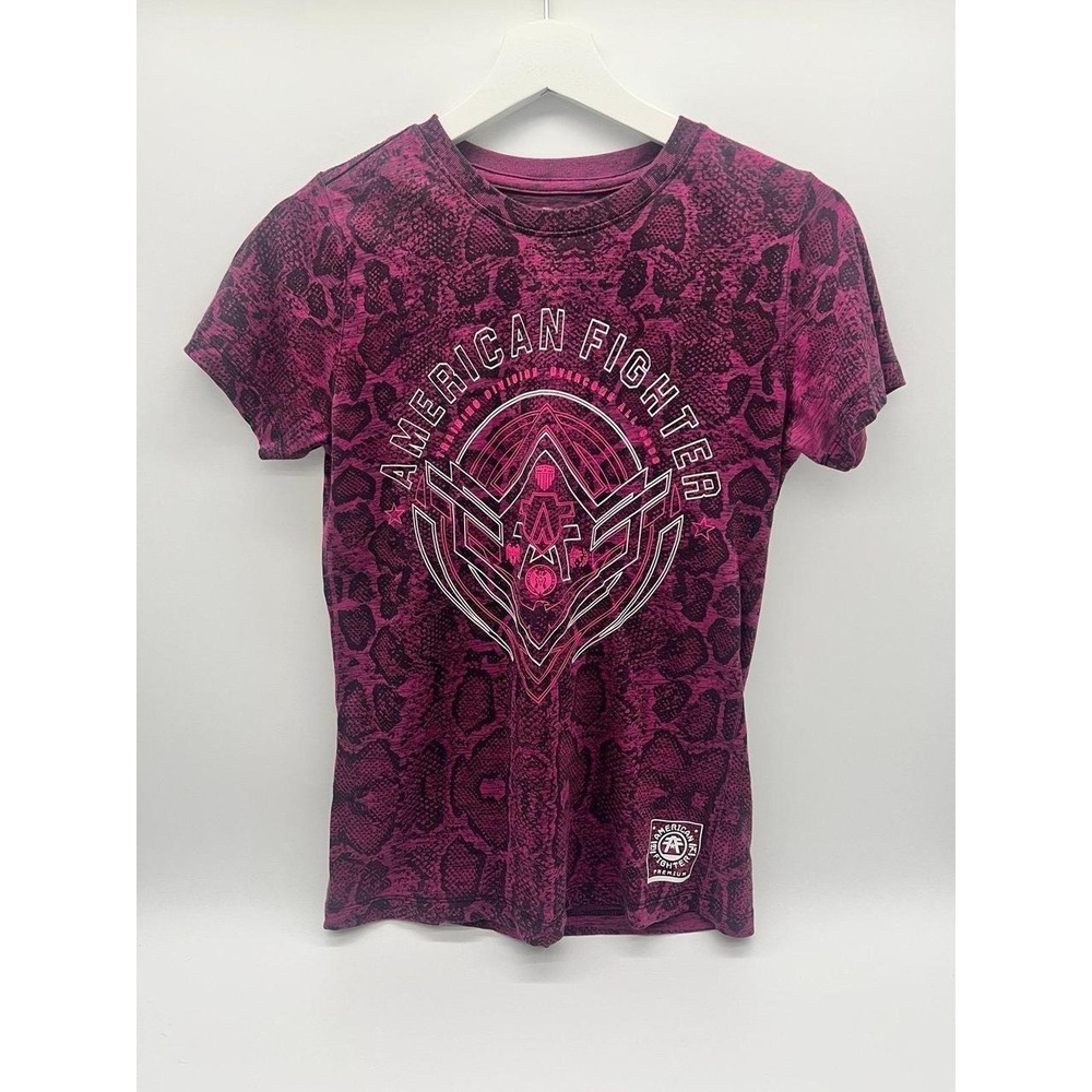 American Fighter Snakeskin Purple Graphic Gurley Shirt Small